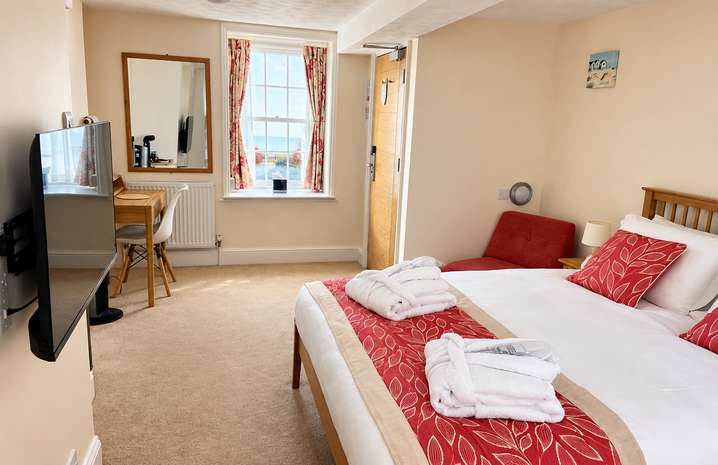 Guest room at The Clarence