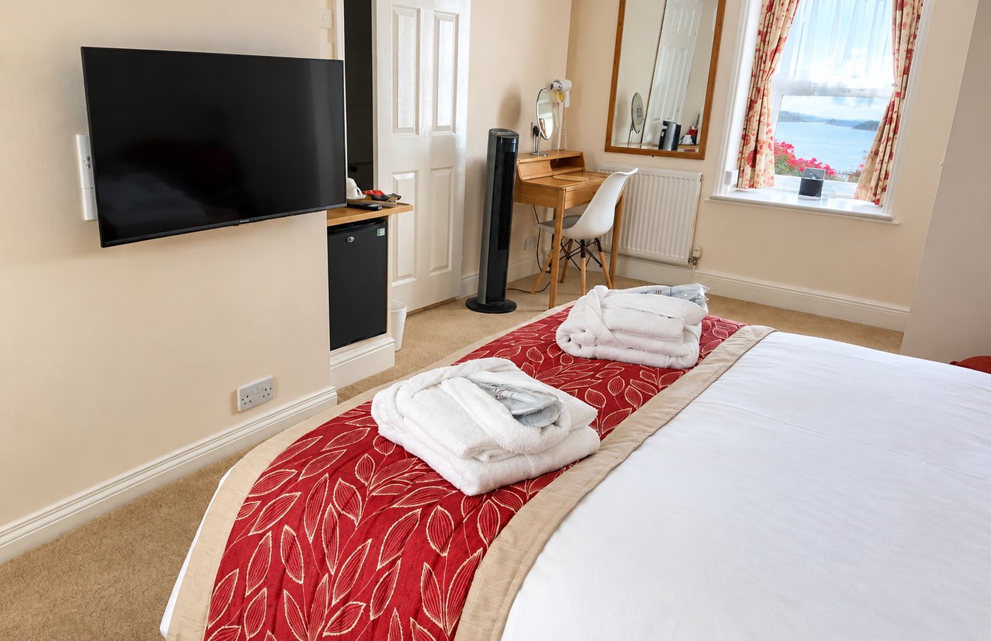 A guest room at The Clarence
