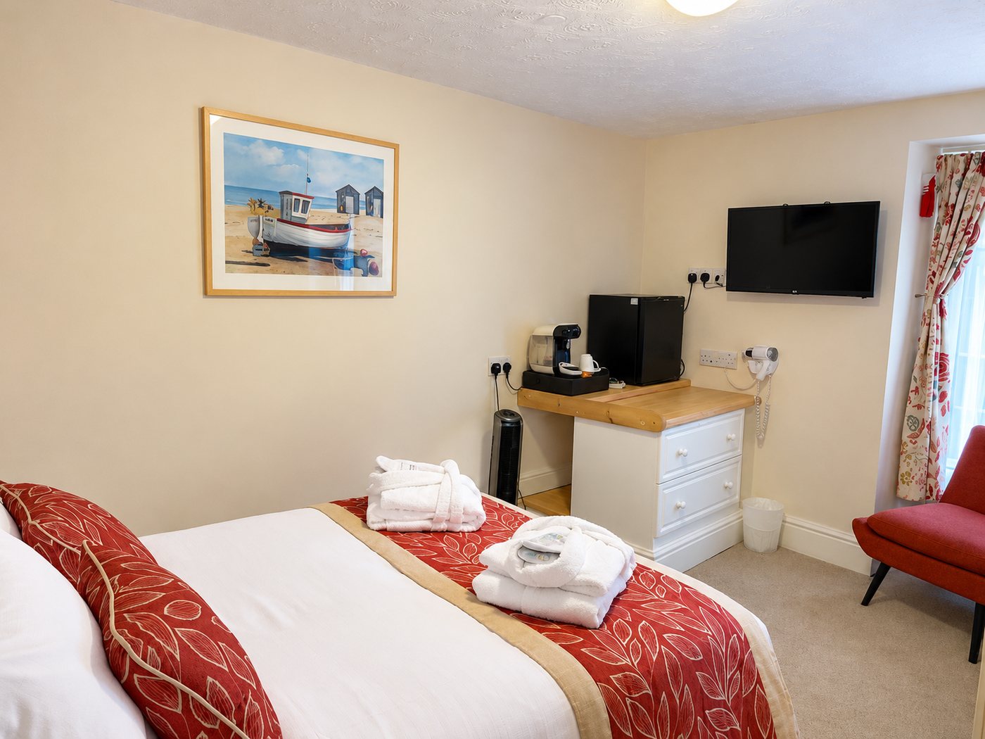 Guest room at The Clarence